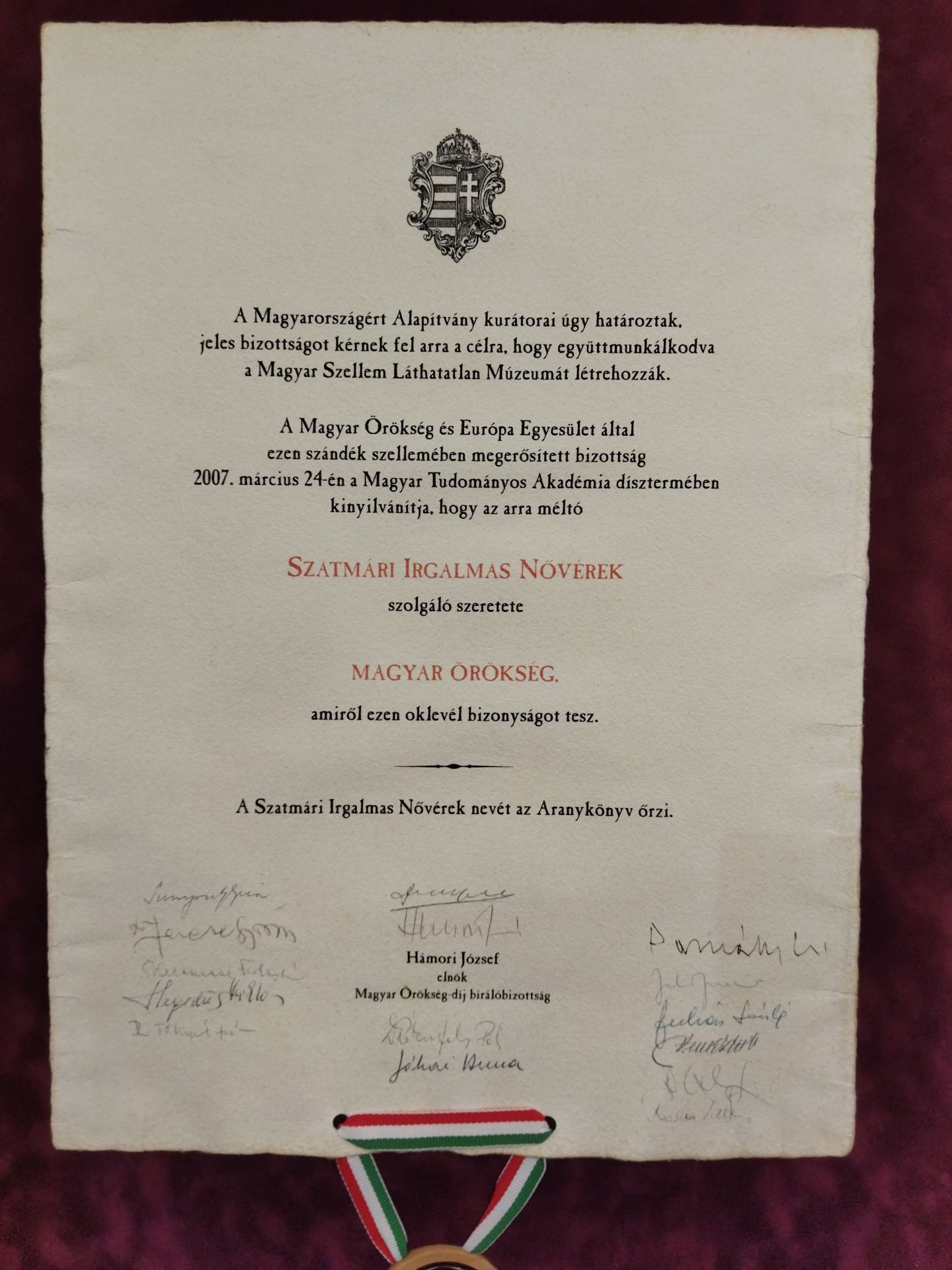 A magyar örökség része vagyunk